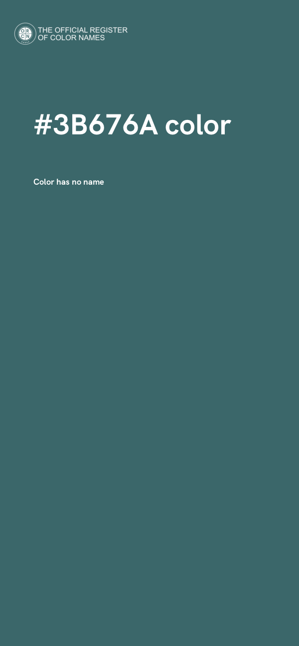#3B676A color image
