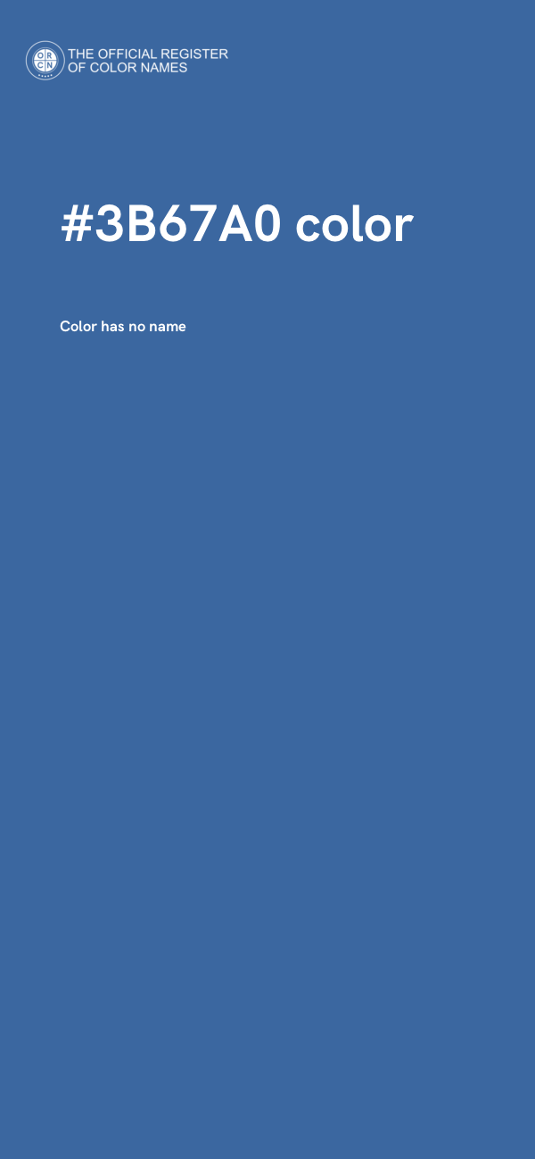 #3B67A0 color image