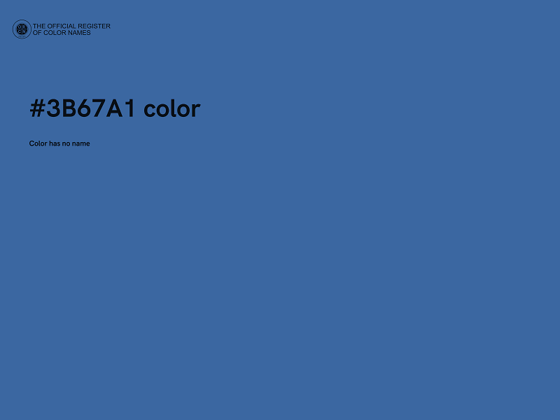 #3B67A1 color image