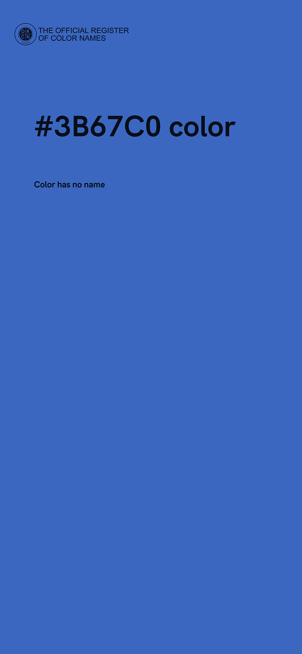 #3B67C0 color image