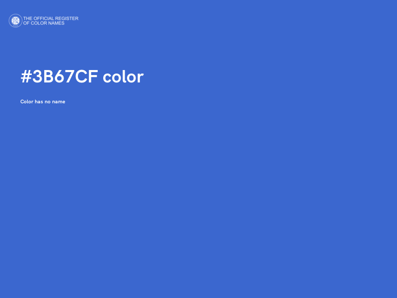 #3B67CF color image