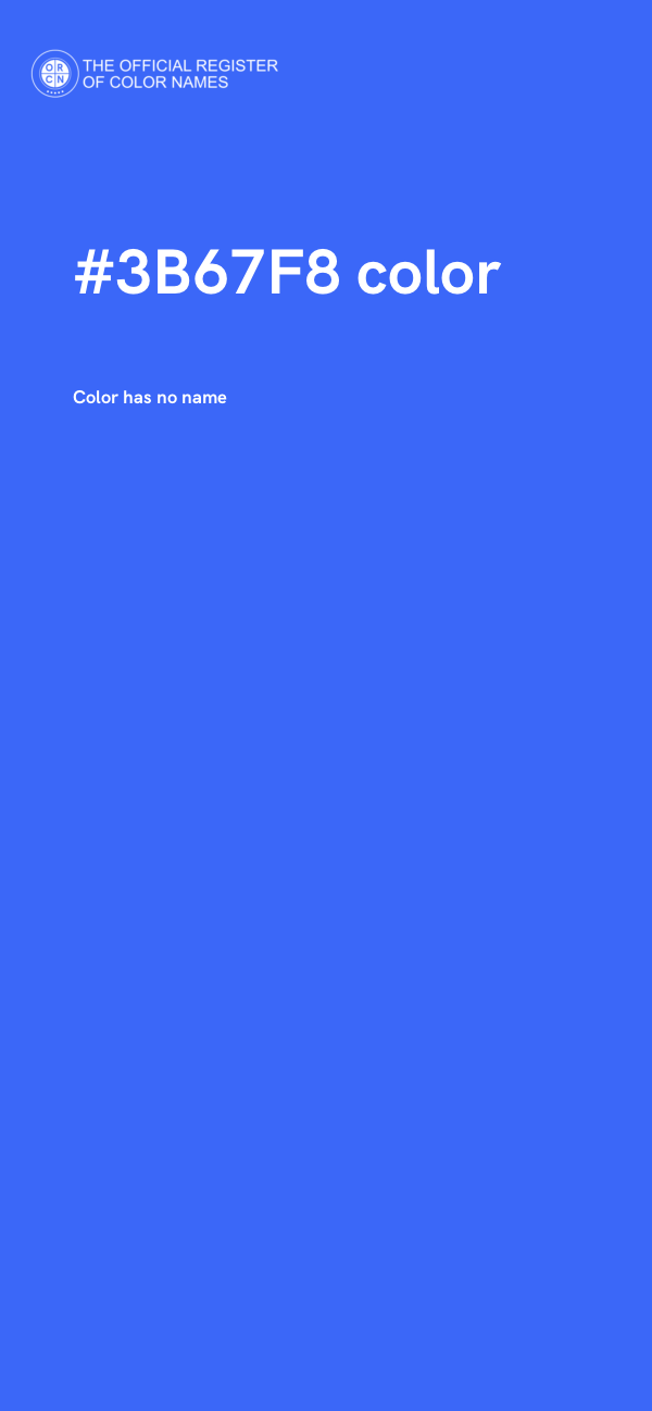#3B67F8 color image