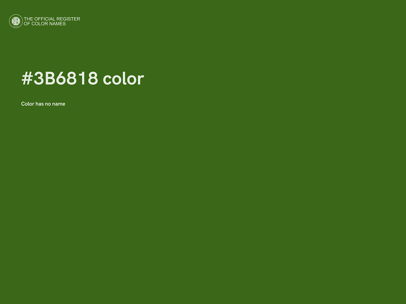 #3B6818 color image