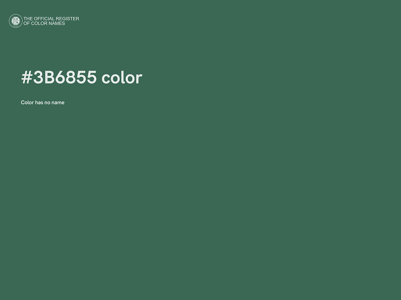 #3B6855 color image