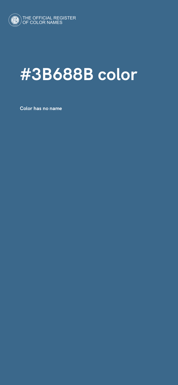 #3B688B color image