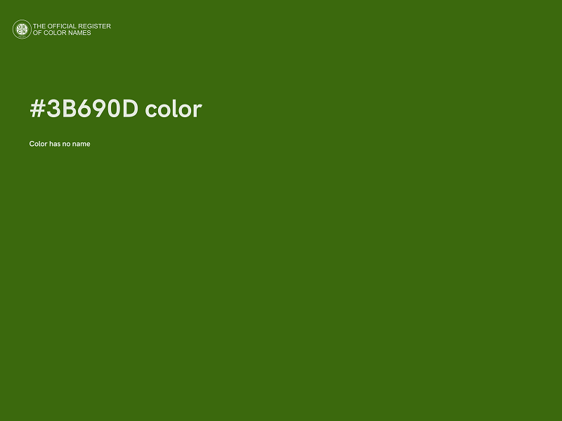 #3B690D color image