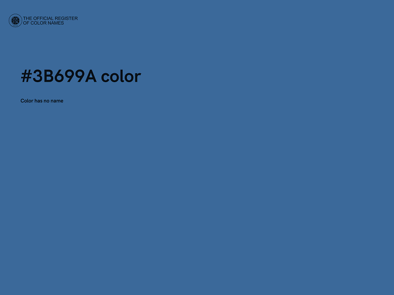 #3B699A color image