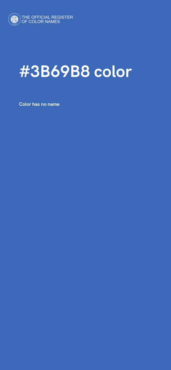 #3B69B8 color image