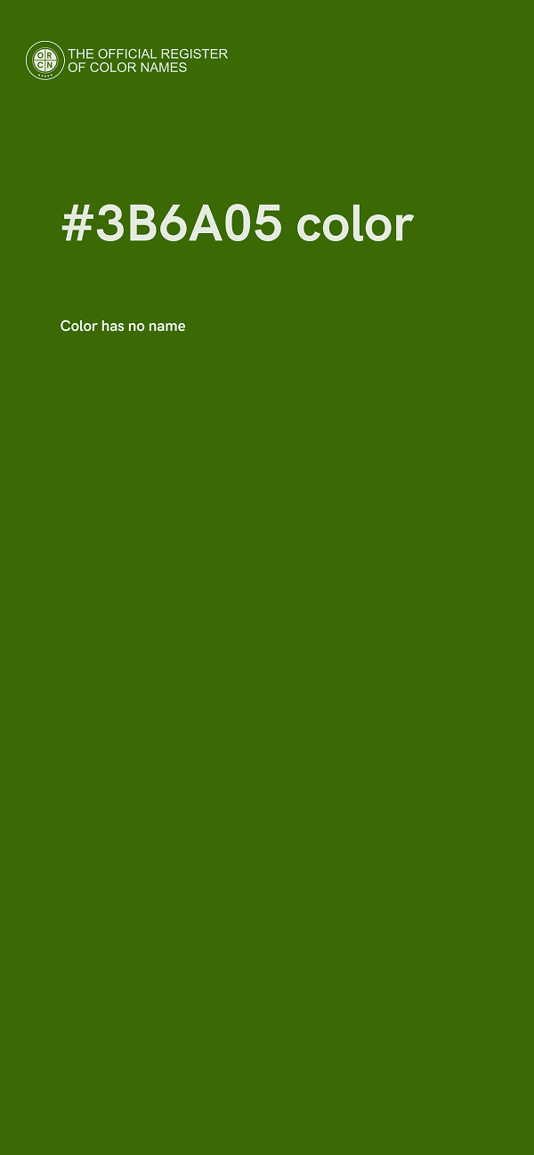 #3B6A05 color image