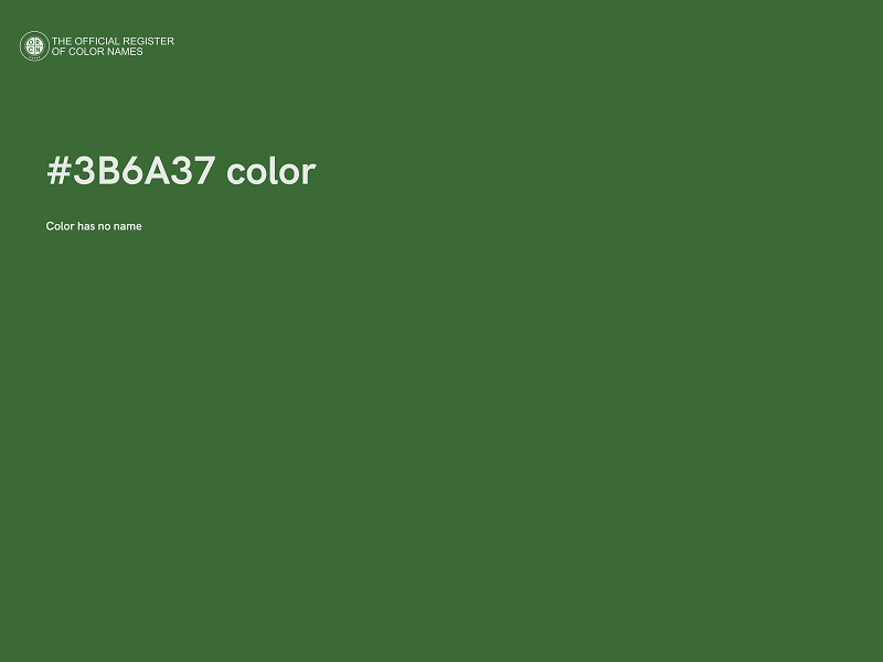 #3B6A37 color image