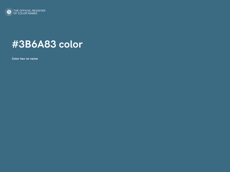#3B6A83 color image