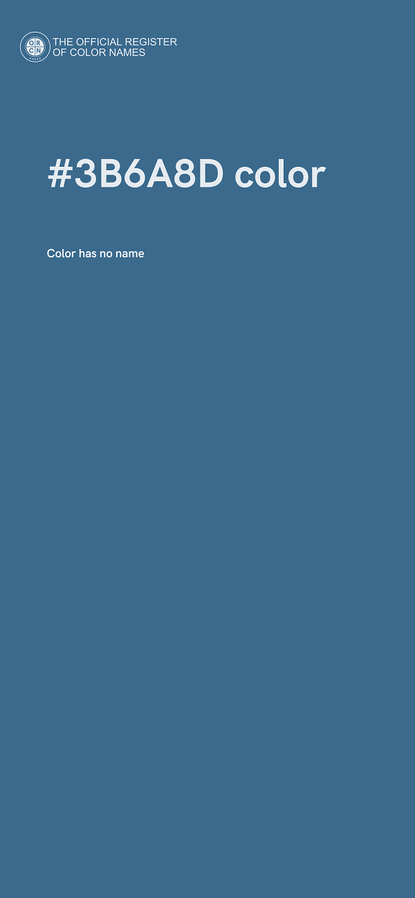 #3B6A8D color image