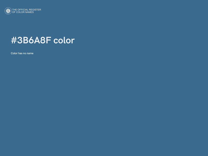 #3B6A8F color image