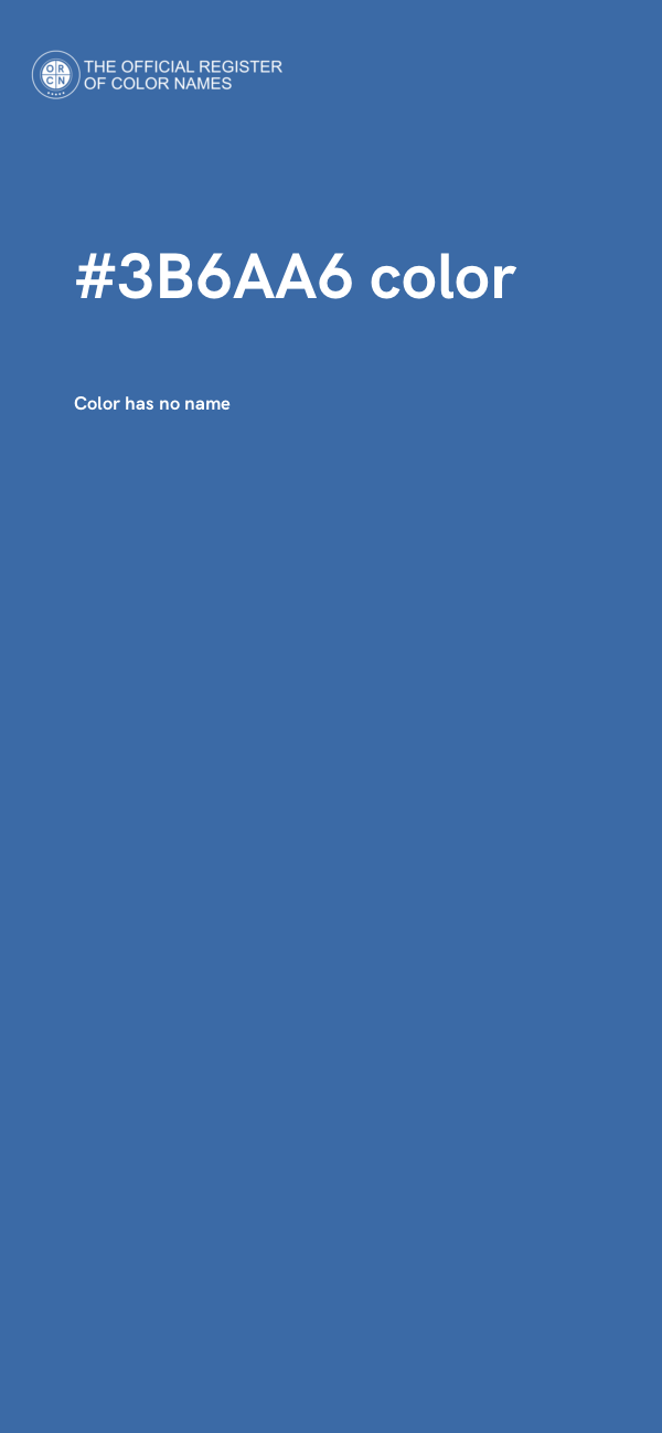 #3B6AA6 color image