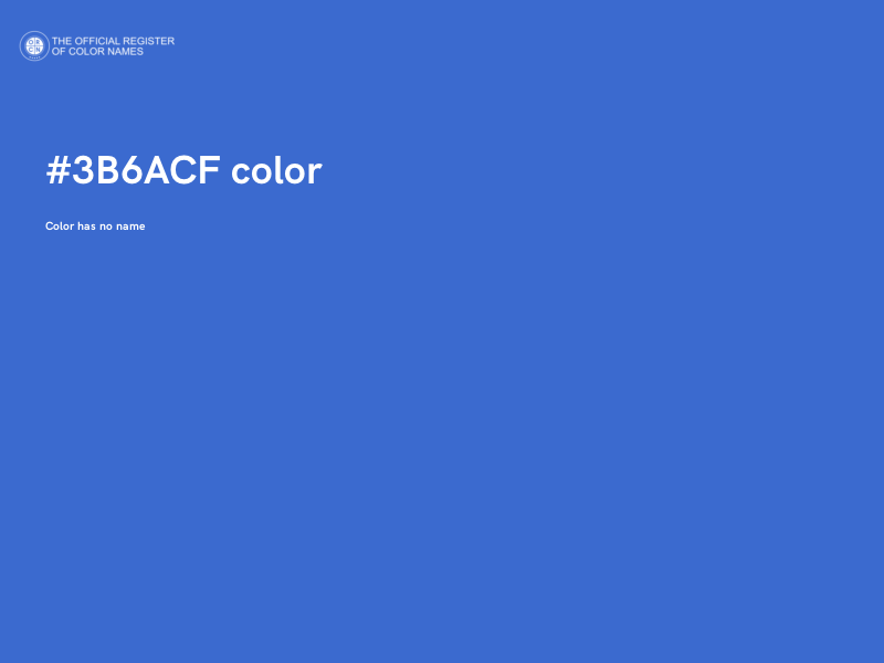 #3B6ACF color image