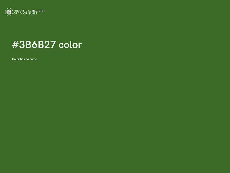 #3B6B27 color image