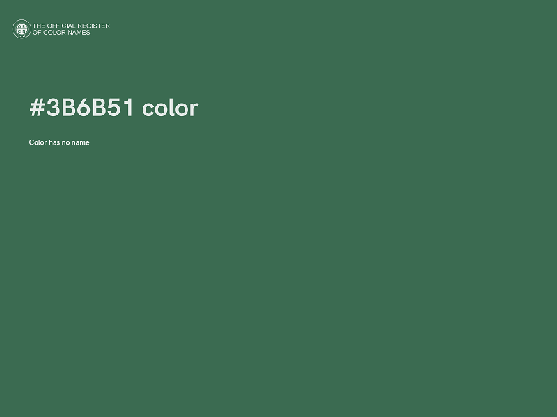 #3B6B51 color image