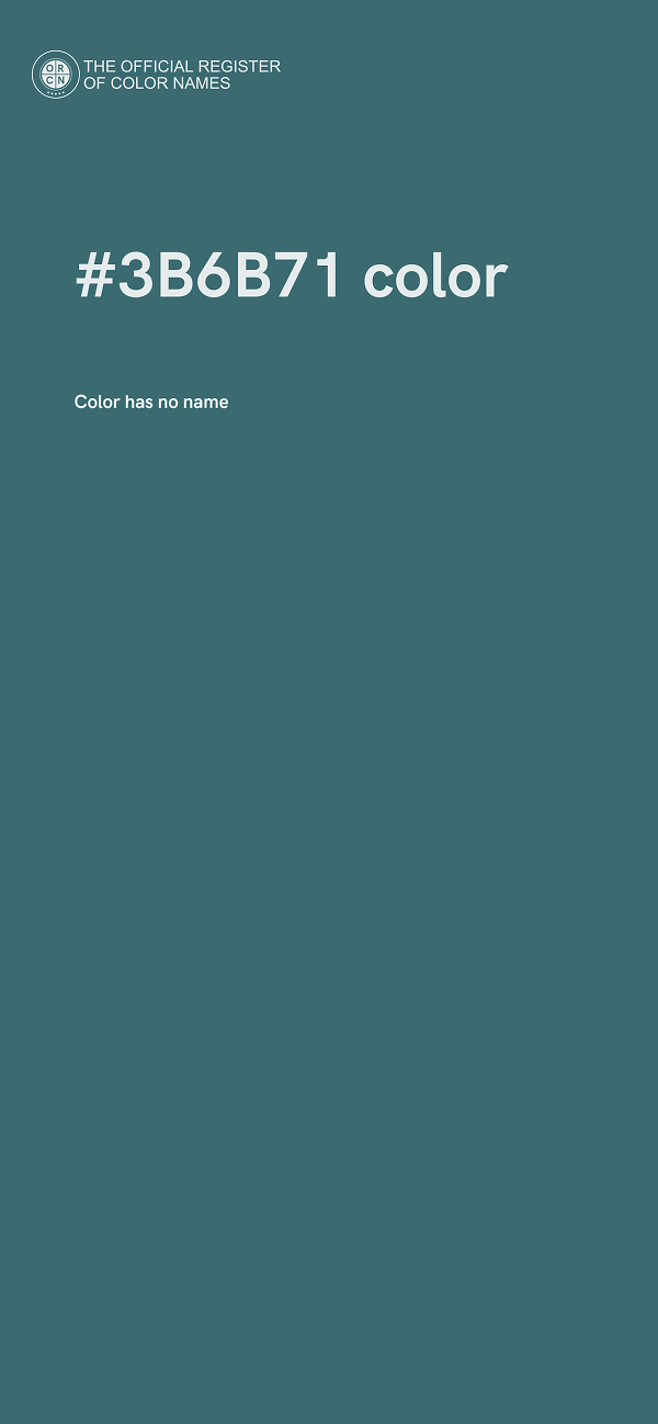 #3B6B71 color image