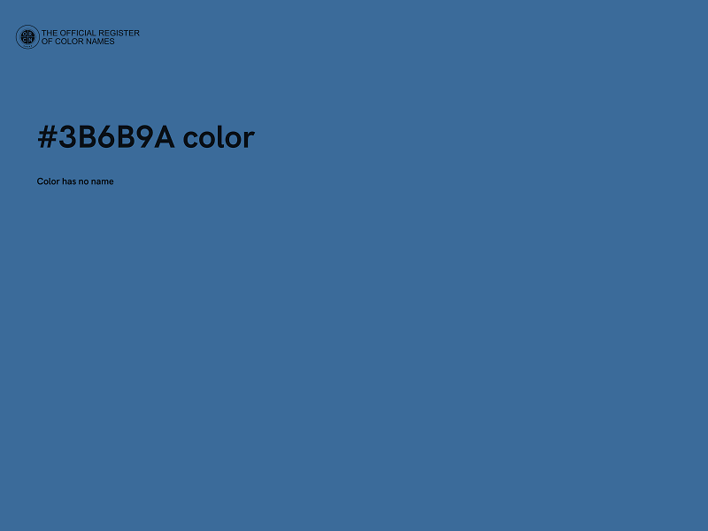 #3B6B9A color image