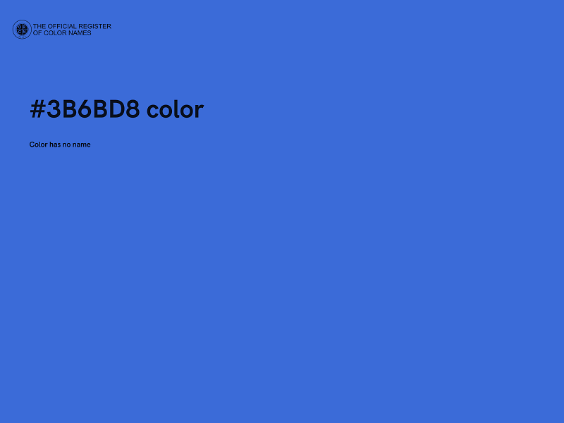 #3B6BD8 color image