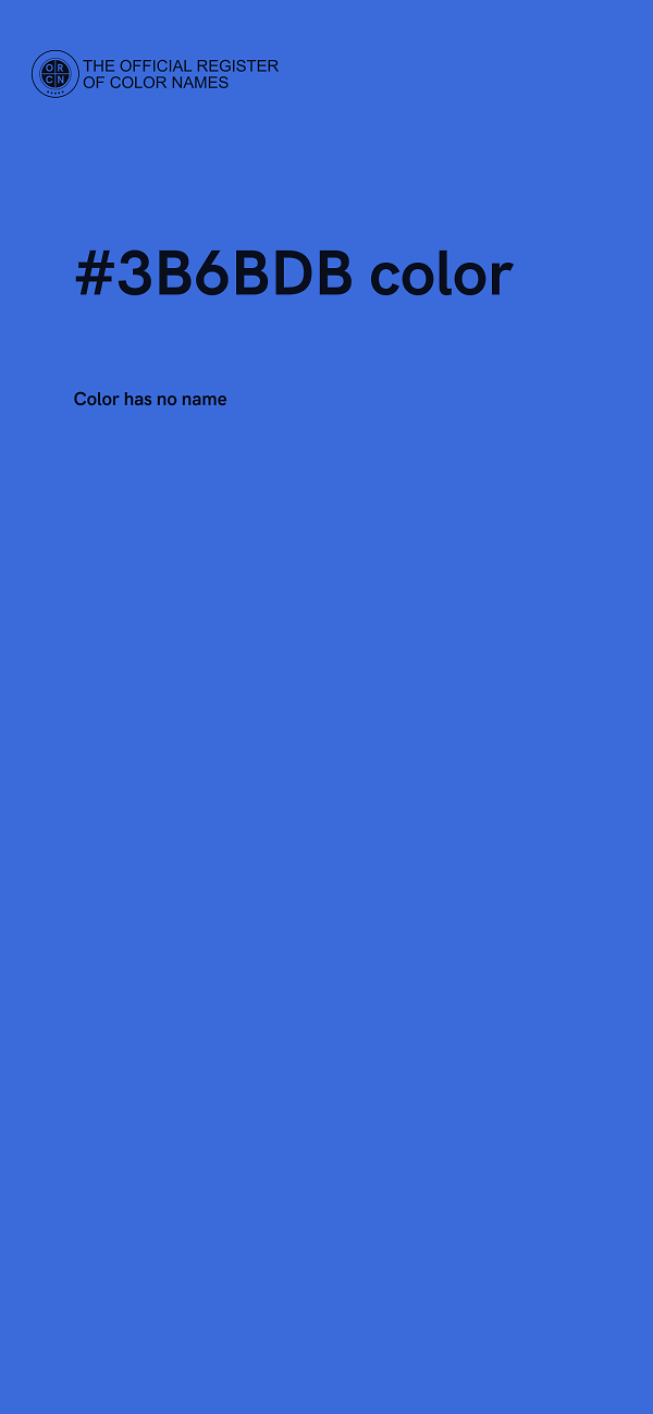 #3B6BDB color image