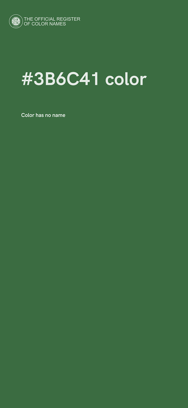 #3B6C41 color image
