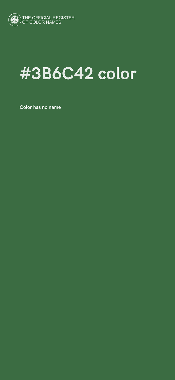 #3B6C42 color image