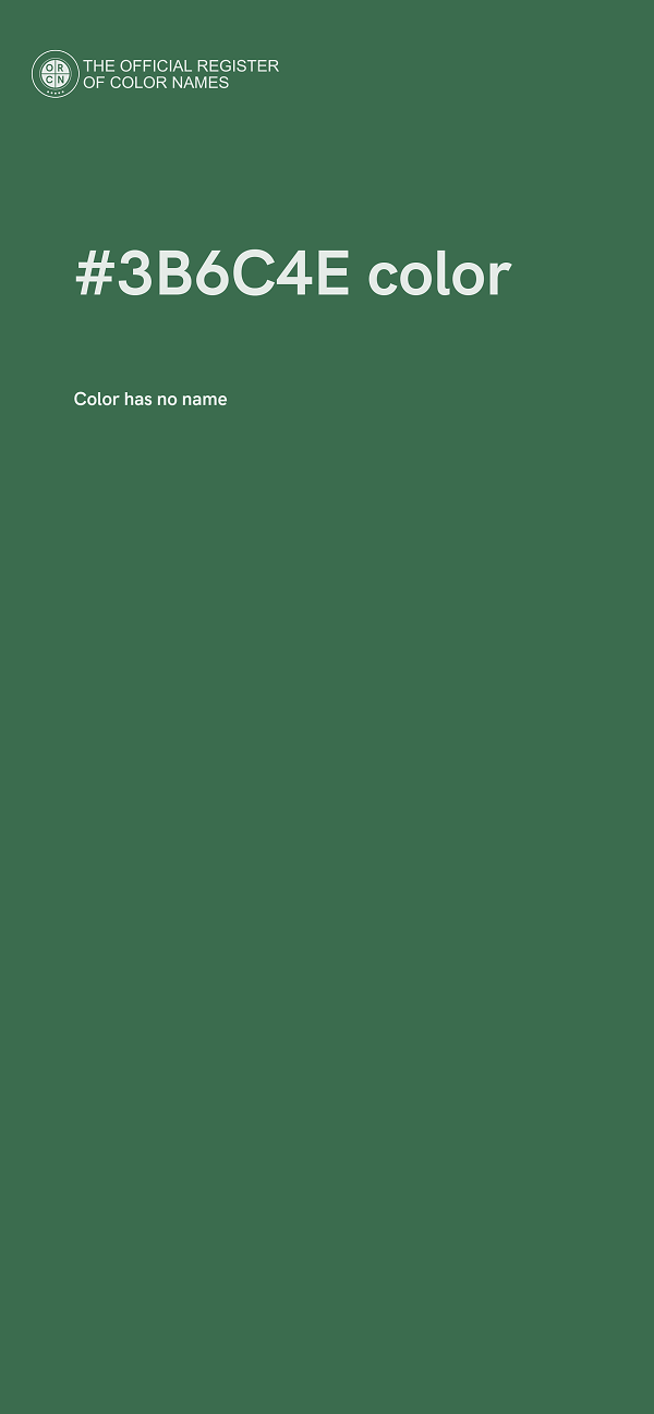 #3B6C4E color image