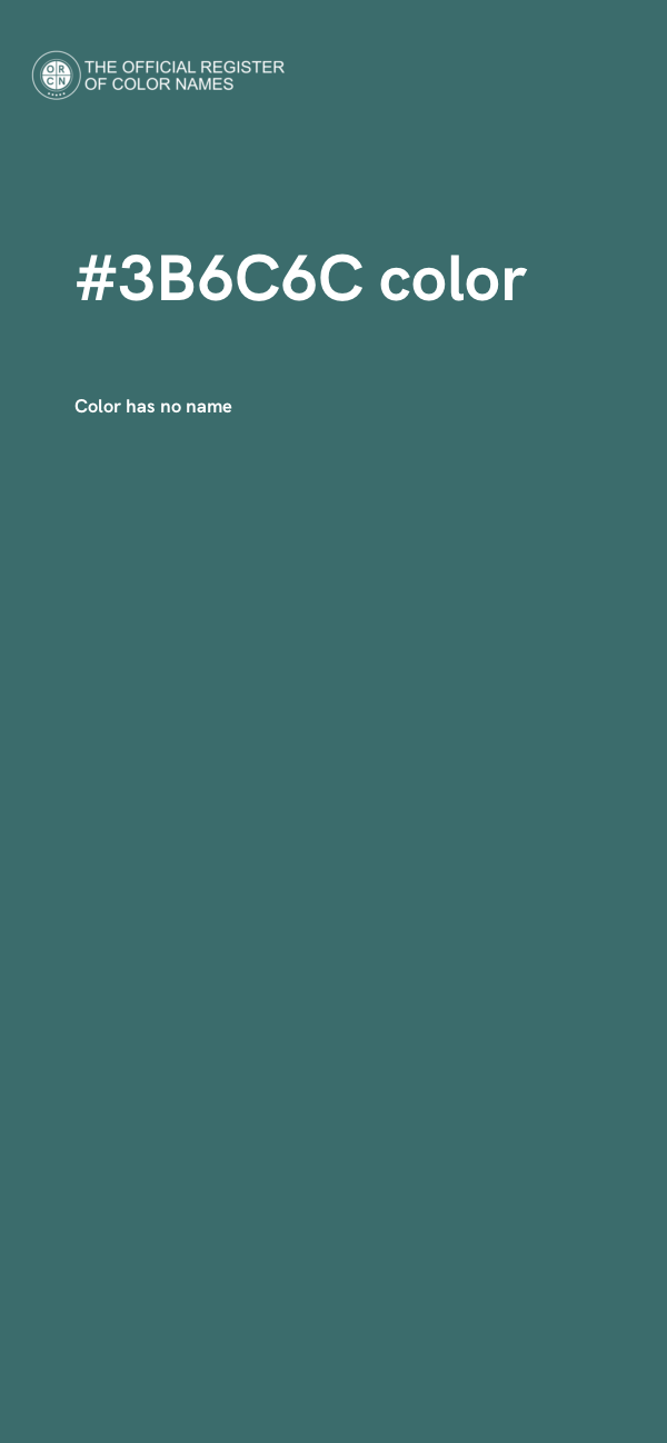 #3B6C6C color image