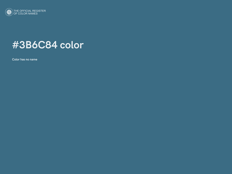 #3B6C84 color image