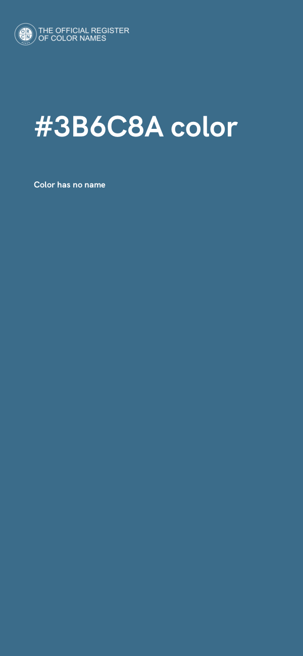 #3B6C8A color image