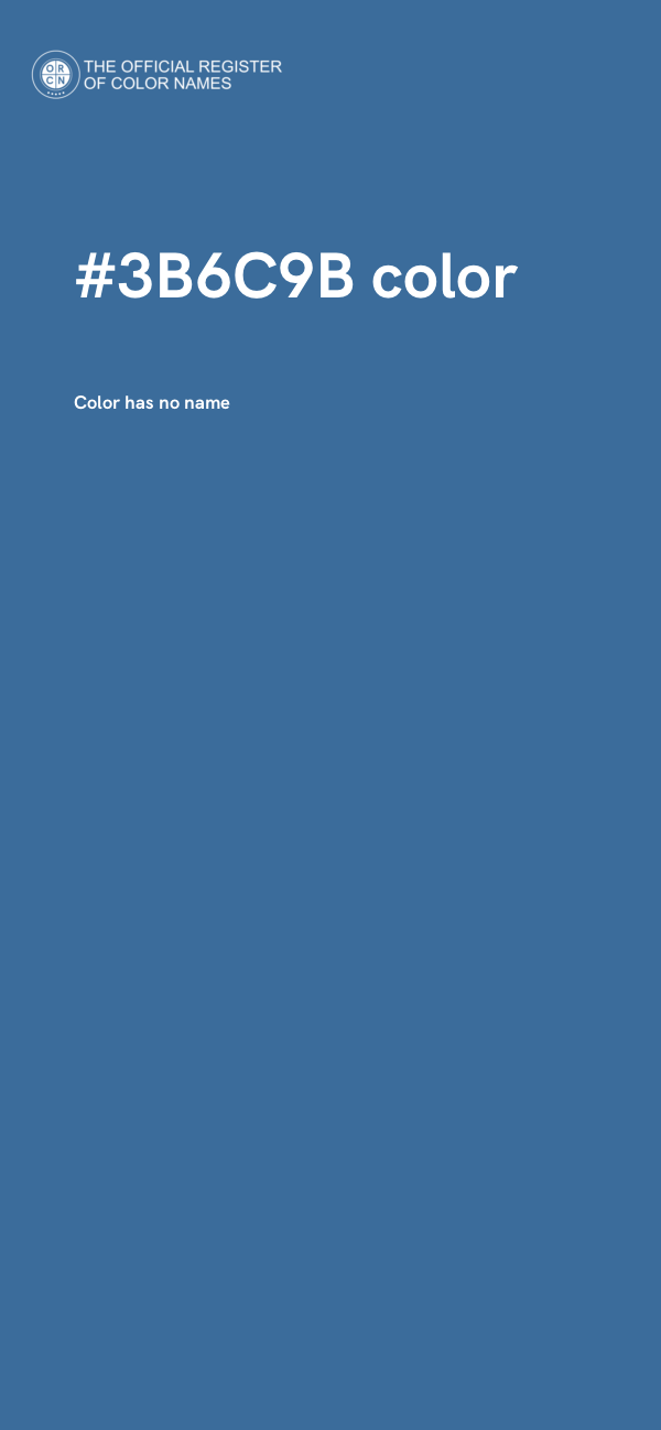 #3B6C9B color image