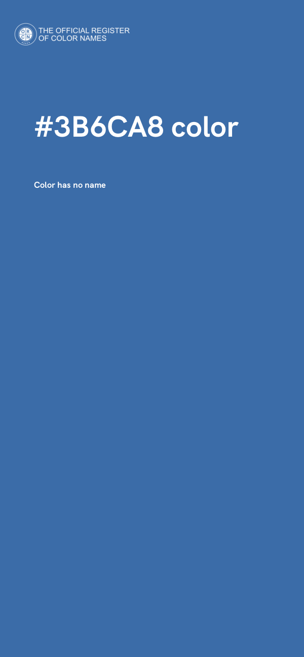 #3B6CA8 color image