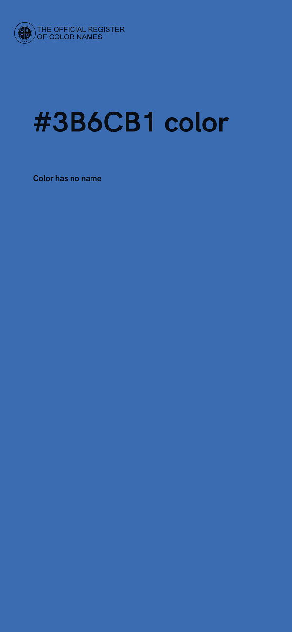 #3B6CB1 color image
