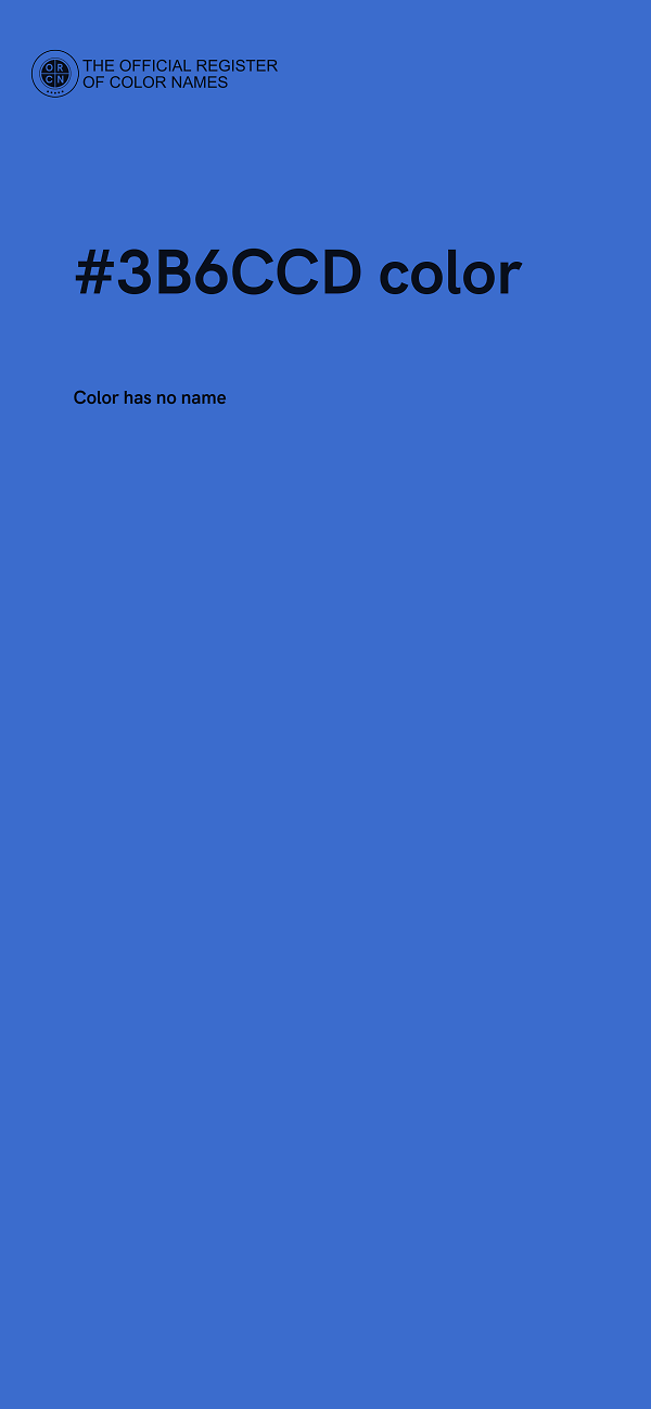 #3B6CCD color image