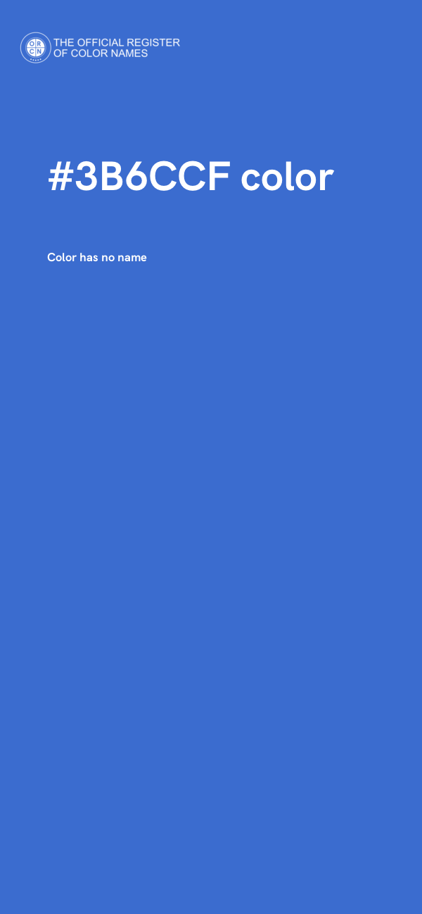 #3B6CCF color image