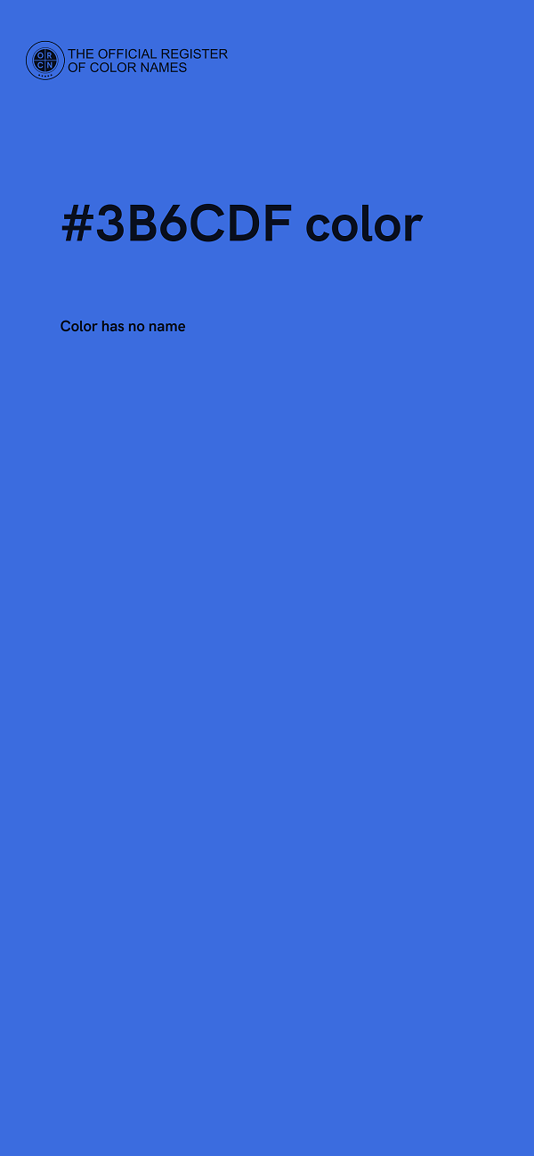 #3B6CDF color image