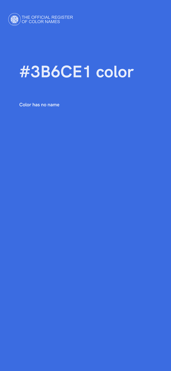 #3B6CE1 color image