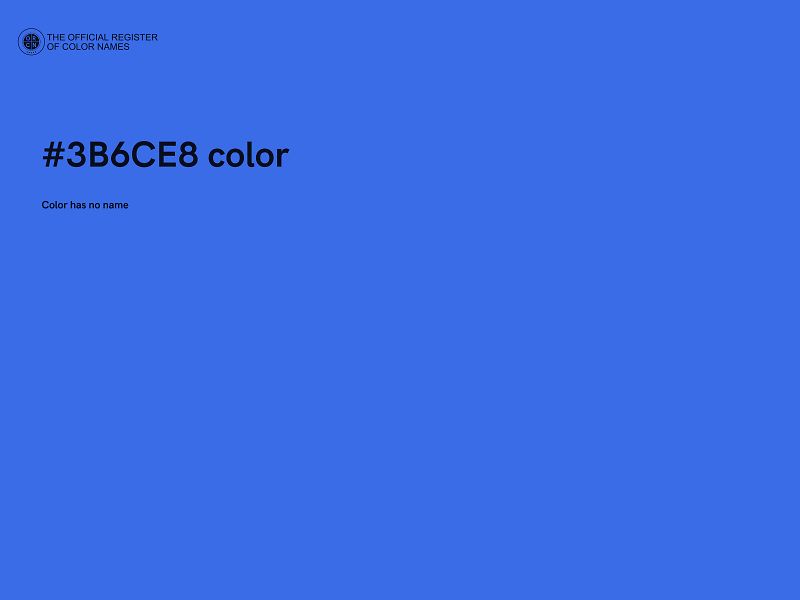 #3B6CE8 color image