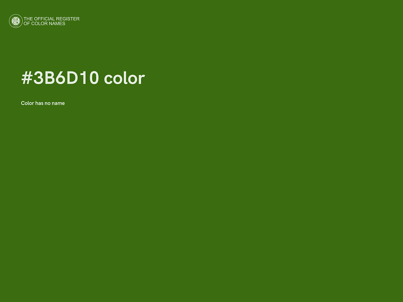 #3B6D10 color image