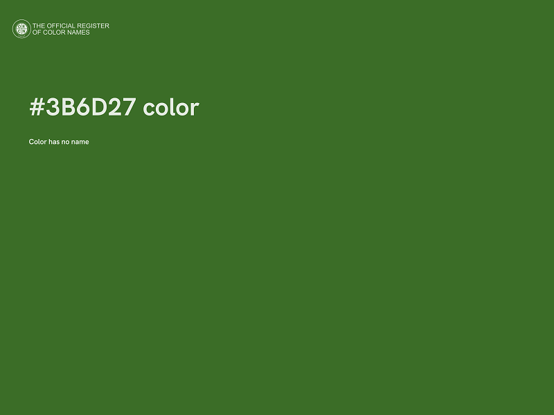 #3B6D27 color image