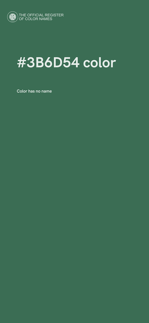 #3B6D54 color image