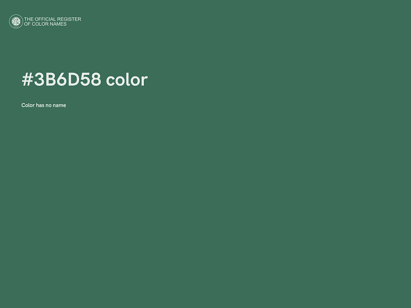 #3B6D58 color image