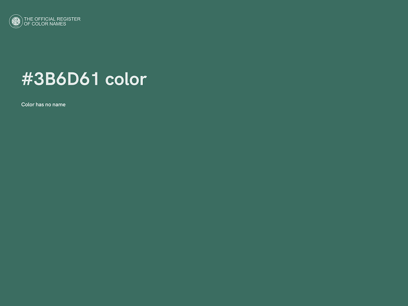 #3B6D61 color image