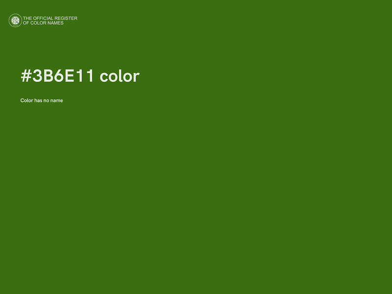 #3B6E11 color image