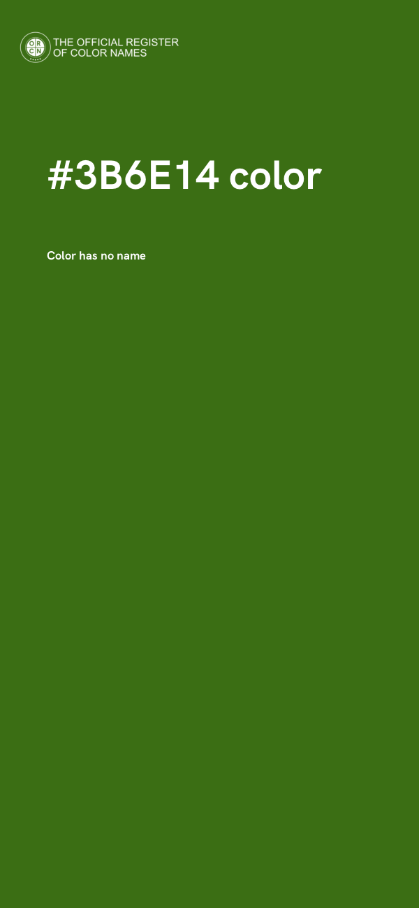 #3B6E14 color image