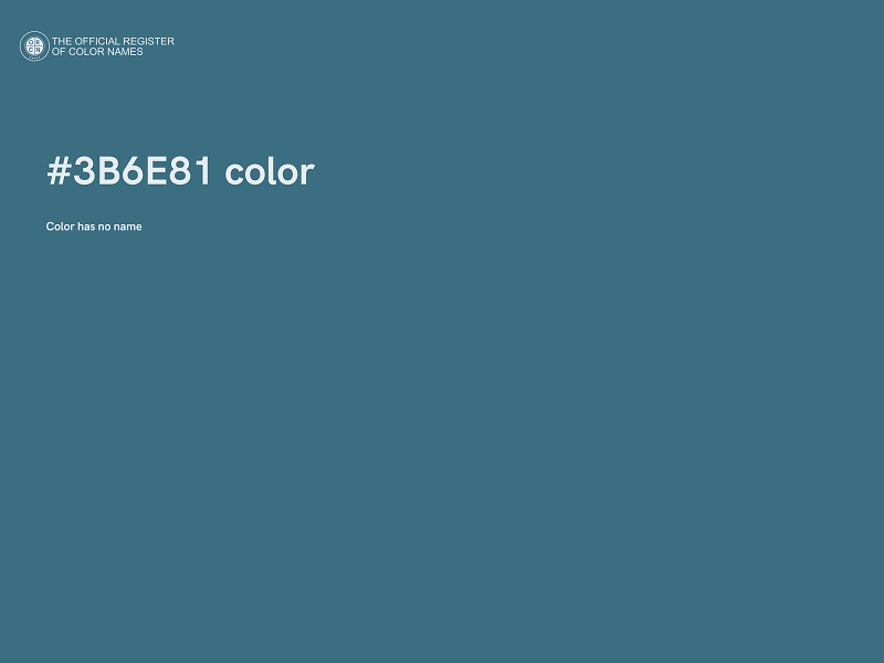 #3B6E81 color image