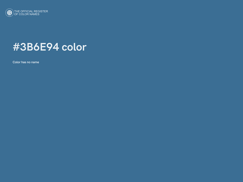 #3B6E94 color image