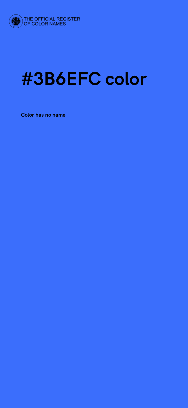 #3B6EFC color image