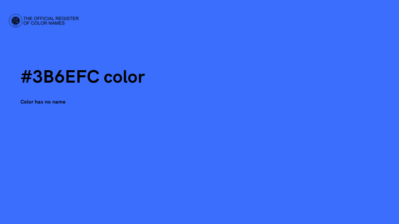 #3B6EFC color image